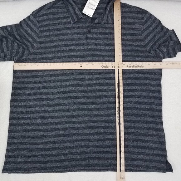 NEW Nordstrom Men's Shop XL Short sleeve Shirt Gray Black Mini Stripe NWT $49 - Picture 9 of 11